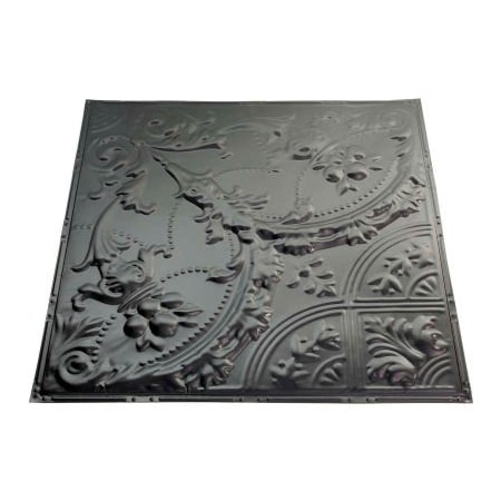 Acoustic Ceiling Products Great Lakes Tin Saginaw 2' X 2' Lay-in Tin Ceiling Tile in Argento - Y53-07